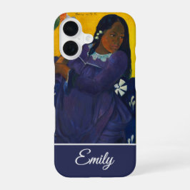 Anpassbare Frau mit einer Mango von Paul Gauguin iPhone 16 Hülle
