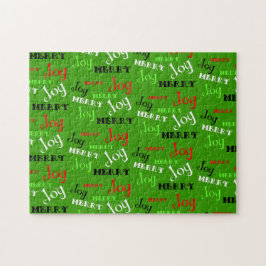 Anpassbare Frohe Weihnachten Puzzle