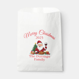 Anpassbare Fröhliche Weihnachtsmann-Weihnachtsfeie Geschenktütchen