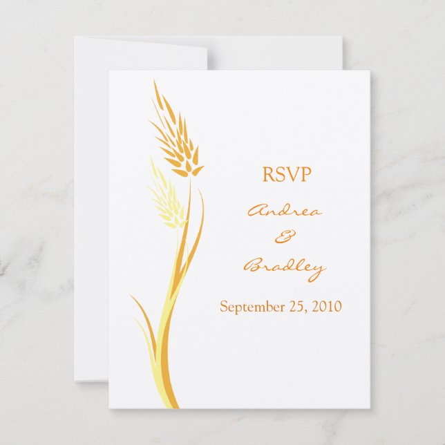 Anpassbare Frühjahrskarte RSVP Karte (Vorderseite)