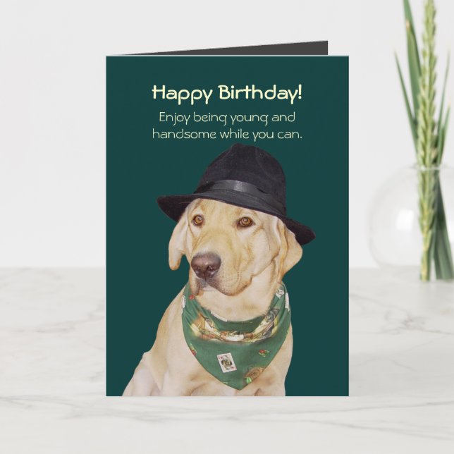 Anpassbare Funny Dog/Labrador Card für Typ Karte (Vorderseite)