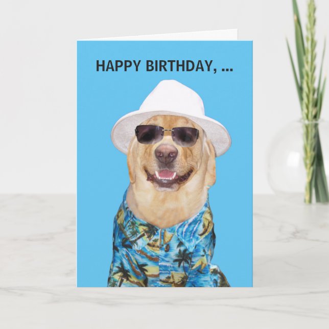 Anpassbare Funny Dog/Labrador Card für Typ Karte (Vorderseite)