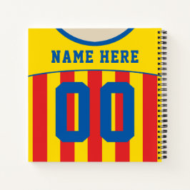 Anpassbare Fußball Fußball-Jersey-Notebook Notizbuch