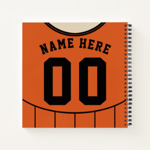 Anpassbare Fußball Fußball-Jersey-Notebook Notizbuch