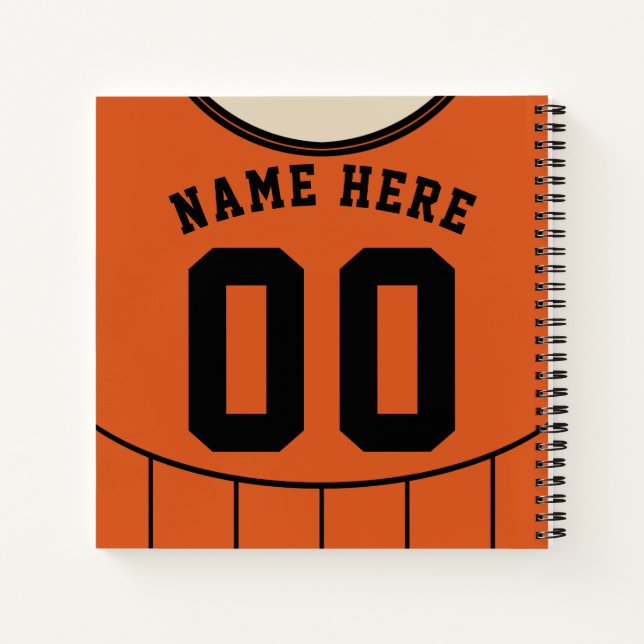 Anpassbare Fußball Fußball-Jersey-Notebook Notizbuch (Rückseite)
