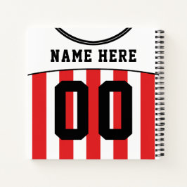 Anpassbare Fußball Fußball-Jersey-Notebook Notizbuch