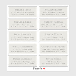 Anpassbare Gästeschriften für Hochzeiten Aufkleber