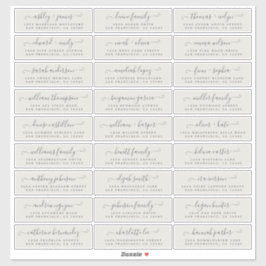 Anpassbare Gästeschriften für Hochzeiten Aufkleber