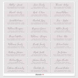 Anpassbare Gästeschriften für Hochzeiten Aufkleber