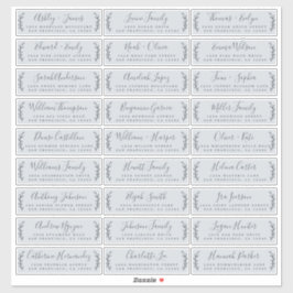 Anpassbare Gästeschriften für Hochzeiten Aufkleber