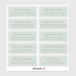 Anpassbare Gästeschriften für Hochzeiten Aufkleber