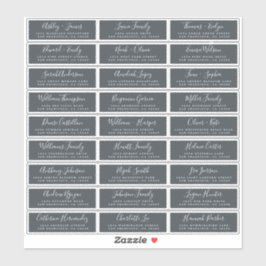 Anpassbare Gästeschriften für Hochzeiten Aufkleber