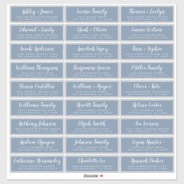 Anpassbare Gästeschriften für Hochzeiten Aufkleber