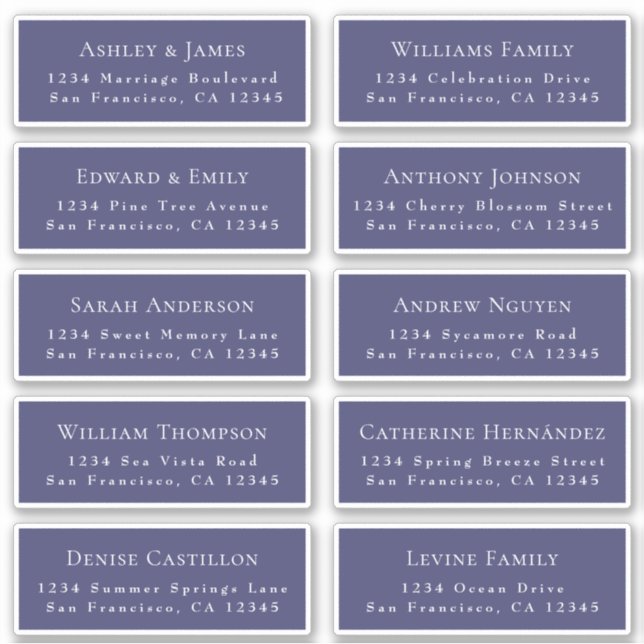 Anpassbare Gästeschriften für Hochzeiten Aufkleber (Vorderseite)