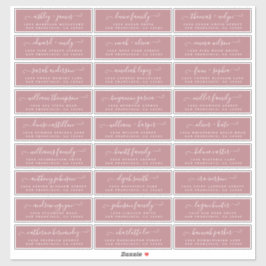 Anpassbare Gästeschriften für Hochzeiten Aufkleber