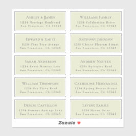 Anpassbare Gästeschriften für Hochzeiten Aufkleber