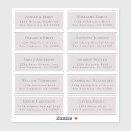 Anpassbare Gästeschriften für Hochzeiten Aufkleber