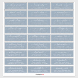 Anpassbare Gästeschriften für Hochzeiten Aufkleber