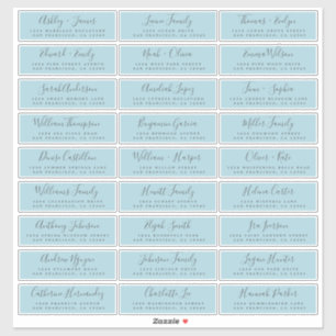 Anpassbare Gästeschriften für Hochzeiten Aufkleber