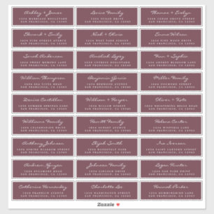 Anpassbare Gästeschriften für Hochzeiten Aufkleber