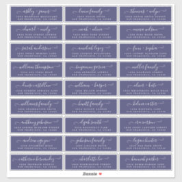 Anpassbare Gästeschriften für Hochzeiten Aufkleber