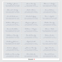 Anpassbare Gästeschriften für Hochzeiten Aufkleber