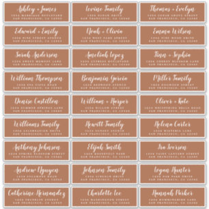 Anpassbare Gästeschriften für Hochzeiten Aufkleber