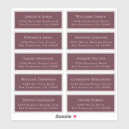 Anpassbare Gästeschriften für Hochzeiten Aufkleber