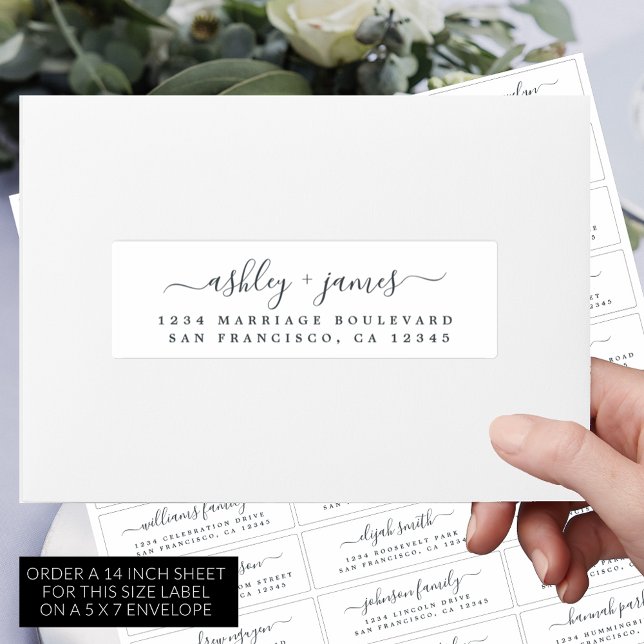 Anpassbare Gästeschriften für Hochzeiten Aufkleber (Von Creator hochgeladen)