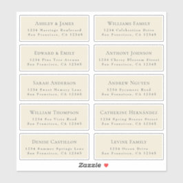 Anpassbare Gästeschriften für Hochzeiten Aufkleber