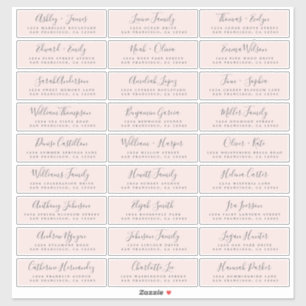 Anpassbare Gästeschriften für Hochzeiten Aufkleber