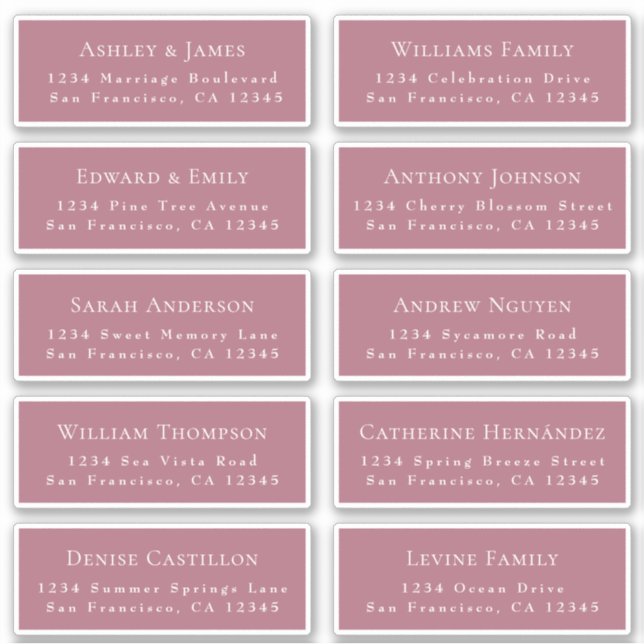 Anpassbare Gästeschriften für Hochzeiten Aufkleber (Vorderseite)