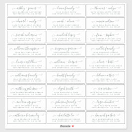 Anpassbare Gästeschriften für Hochzeiten Aufkleber