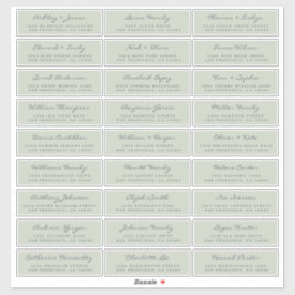 Anpassbare Gästeschriften für Hochzeiten Aufkleber