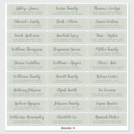Anpassbare Gästeschriften für Hochzeiten Aufkleber