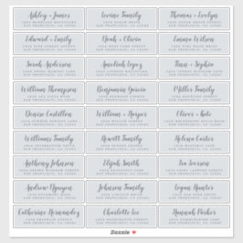Anpassbare Gästeschriften für Hochzeiten Aufkleber