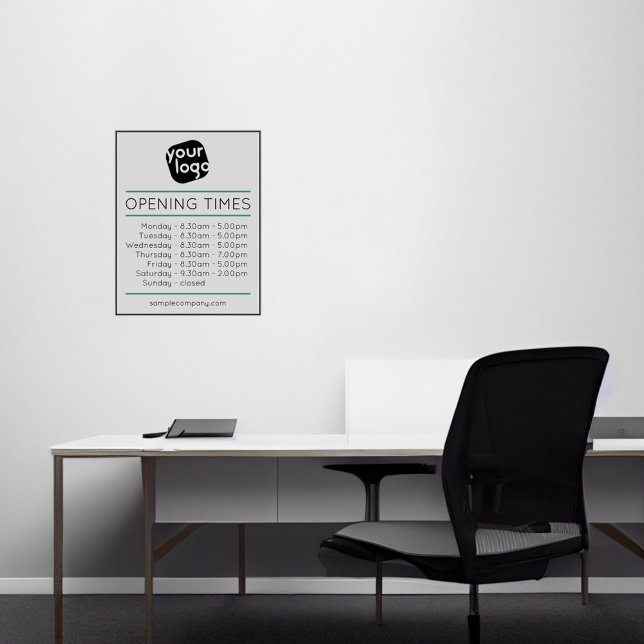 Anpassbare Geschäftszeiten für Logos und Texte Aufkleber (Von Creator hochgeladen)