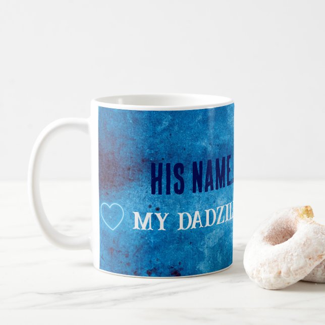 Anpassbare Geschenke Vatertag Dadzilla-Tasse Kaffeetasse (Mit Donut)