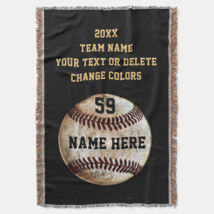 Anpassbare Geschenkideen für Baseball Senior Night Decke