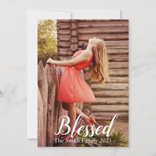 Anpassbare gesegnete Weihnachten (Vorderseite)