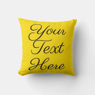 Anpassbare Goldenzeigerpolster mit eigenem Text Kissen