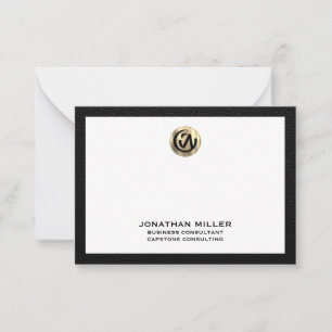 Anpassbare Goldlogoberater Mitteilungskarte