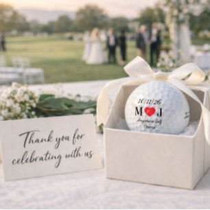 Anpassbare Golfplatz-Hochzeitsgeschenke Golfball