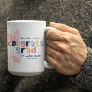 Anpassbare Gratulation zum Abschluss Kaffeetasse