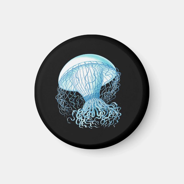 Anpassbare Haeckel Qualle Magnet (Vorne)