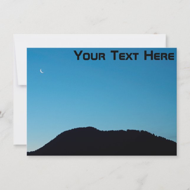 Anpassbare Halbmondkarte (Vorderseite)