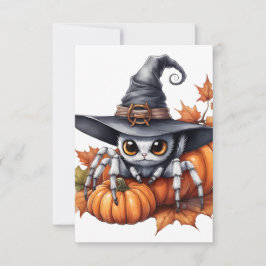 Anpassbare Halloween-Antwortkarte RSVP Karte