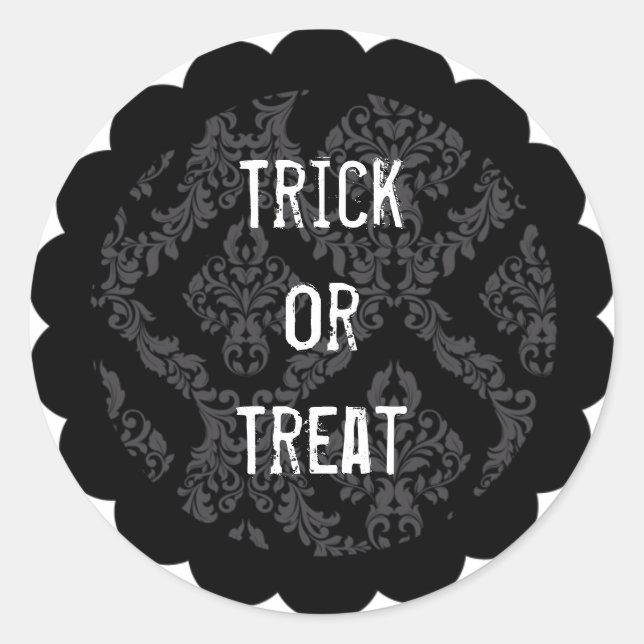 Anpassbare Halloween-Aufkleber Runder Aufkleber (Vorderseite)