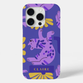 Anpassbare Happy Cat & Matisse Blume Case-Mate iPhone Hülle