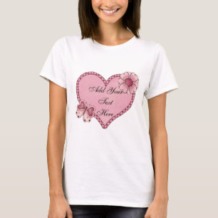 Anpassbare Herz-Liebe Baby Doll T T-Shirt